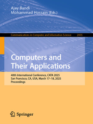 cover image of Computers and Their Applications